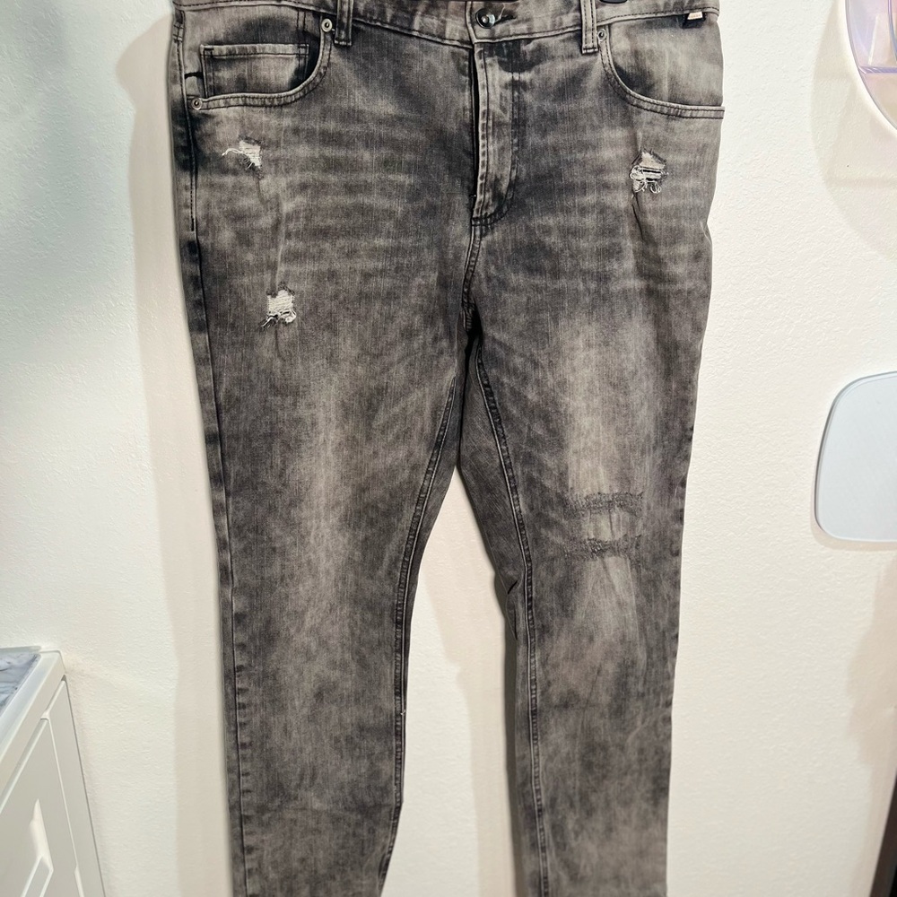 American Rag Distressed Black Skinny Jeans